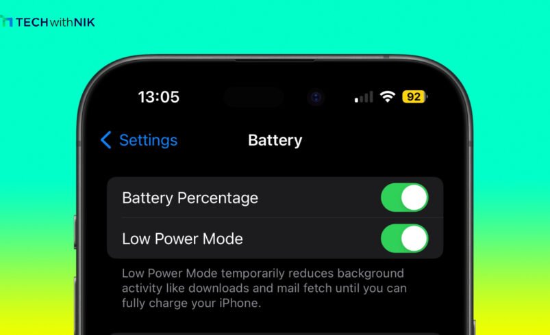 Battery Power Mode on iPhone